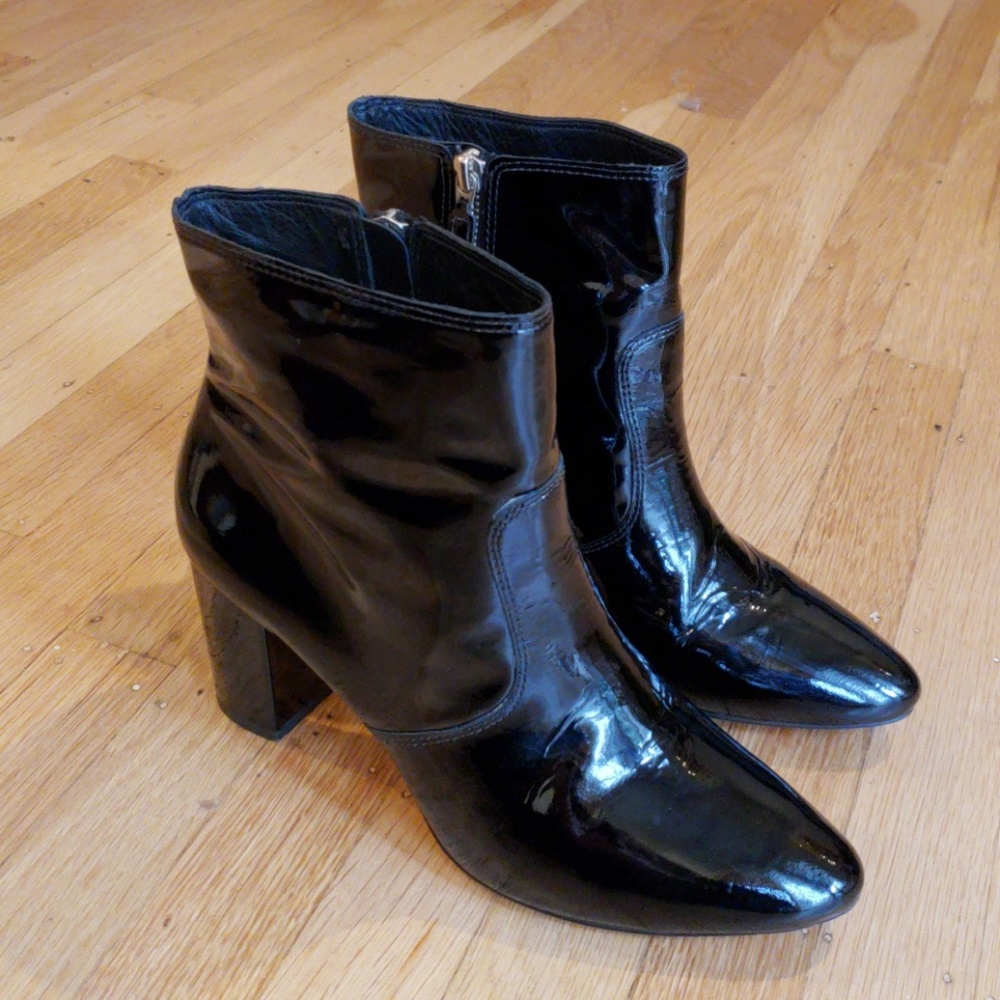 J. Crew Patent Ankle Boots